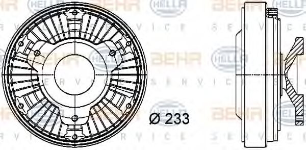 HELLA 8MV 376 730-061 Сцепление, вентилятор радиатора для MERCEDES-BENZ ACTROS MP2 / MP3 (Мэрcэдэс-бэнз Аcтрос мп2 / мп3) HELLA 8MV 376 730-061 Сцепление, вентилятор радиатора для MERCEDES-BENZ ACTROS MP2 / MP3 (Мэрcэдэс-бэнз Аcтрос мп2 / мп3)