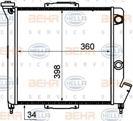HELLA 8MK 376 735-031 Радиатор, охлаждение двигателя для RENAULT SUPER 5 (Рено Супэр 5) HELLA 8MK 376 735-031 Радиатор, охлаждение двигателя для RENAULT SUPER 5 (Рено Супэр 5)