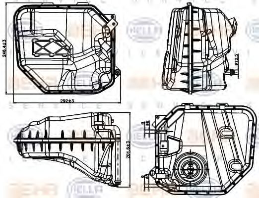 HELLA 8MA 376 737-201 Компенсационный бак, охлаждающая жидкость для AUDI Q7 (Ауди Кью 7) HELLA 8MA 376 737-201 Компенсационный бак, охлаждающая жидкость для AUDI Q7 (Ауди Кью 7)