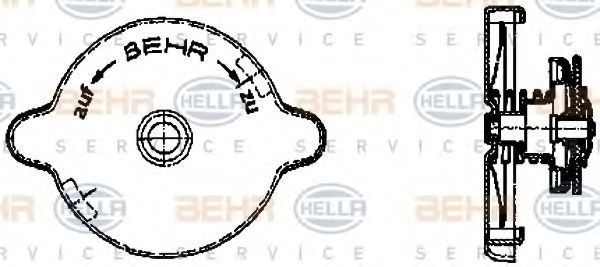 HELLA 8MY 376 742-021 Крышка, резервуар охлаждающей жидкости для MERCEDES-BENZ T2/L (Мэрcэдэс-бэнз Т2/л) HELLA 8MY 376 742-021 Крышка, резервуар охлаждающей жидкости для MERCEDES-BENZ T2/L (Мэрcэдэс-бэнз Т2/л)