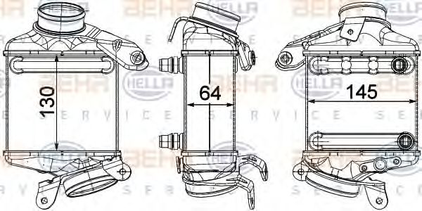 HELLA 8ML 376 746-431 Интеркулер для BMW 7 (Бмв 7) HELLA 8ML 376 746-431 Интеркулер для BMW 7 (Бмв 7)