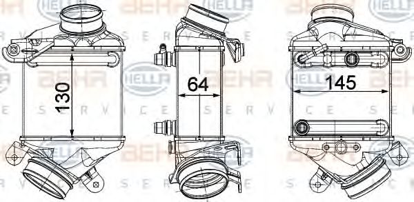 HELLA 8ML 376 746-441 Интеркулер для BMW 7 (Бмв 7) HELLA 8ML 376 746-441 Интеркулер для BMW 7 (Бмв 7)