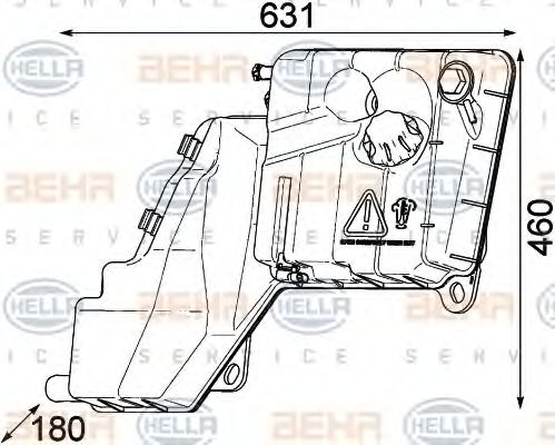 HELLA 8MA 376 753-791 Компенсационный бак, охлаждающая жидкость для IVECO TRAKKER (Ивеко Траккэр) HELLA 8MA 376 753-791 Компенсационный бак, охлаждающая жидкость для IVECO TRAKKER (Ивеко Траккэр)