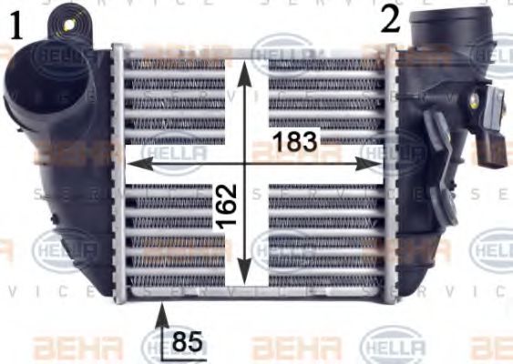 HELLA 8ML 376 760-701 Интеркулер для AUDI TT (Ауди Тт) HELLA 8ML 376 760-701 Интеркулер для AUDI TT (Ауди Тт)