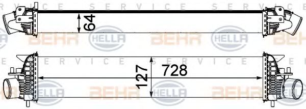 HELLA 8ML 376 762-171 Интеркулер для NISSAN MURANO (Ниссан Мурано) HELLA 8ML 376 762-171 Интеркулер для NISSAN MURANO (Ниссан Мурано)