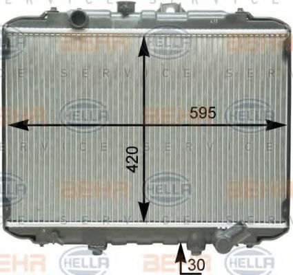 HELLA 8MK 376 762-371 Радиатор, охлаждение двигателя для HYUNDAI (Хендай) HELLA 8MK 376 762-371 Радиатор, охлаждение двигателя для HYUNDAI (Хендай)