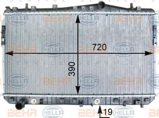 HELLA 8MK 376 762-681 Радиатор, охлаждение двигателя для CHEVROLET LACETTI (Шевроле Лачетти) HELLA 8MK 376 762-681 Радиатор, охлаждение двигателя для CHEVROLET LACETTI (Шевроле Лачетти)