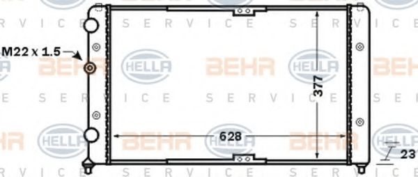HELLA 8MK 376 773-791 Радиатор, охлаждение двигателя для VOLKSWAGEN DERBY (Фольксваген Дэрбъ) HELLA 8MK 376 773-791 Радиатор, охлаждение двигателя для VOLKSWAGEN DERBY (Фольксваген Дэрбъ)