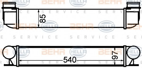 HELLA 8ML 376 776-151 Интеркулер для BMW 7 (Бмв 7) HELLA 8ML 376 776-151 Интеркулер для BMW 7 (Бмв 7)
