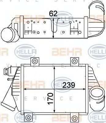 HELLA 8ML 376 776-591 Интеркулер для VOLKSWAGEN T4 MULTIVAN (Фольксваген Т4 мултиvан) HELLA 8ML 376 776-591 Интеркулер для VOLKSWAGEN T4 MULTIVAN (Фольксваген Т4 мултиvан)