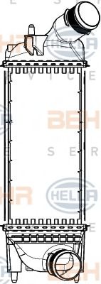 HELLA 8ML 376 777-411 Интеркулер для PEUGEOT 407 (Пежо 407) HELLA 8ML 376 777-411 Интеркулер для PEUGEOT 407 (Пежо 407)
