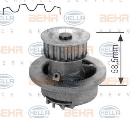 HELLA 8MP 376 800-004 Водяной насос для OPEL ASTRA G (Опель Астра г) HELLA 8MP 376 800-004 Водяной насос для OPEL ASTRA G (Опель Астра г)