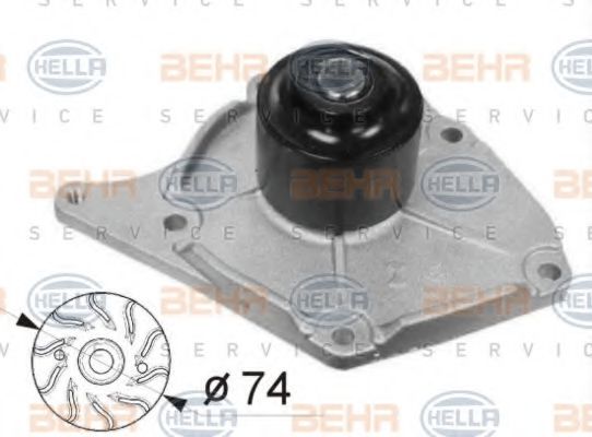 HELLA 8MP 376 800-514 Водяной насос для RENAULT LAGUNA III ER (Рено Лагуна 3 ер) HELLA 8MP 376 800-514 Водяной насос для RENAULT LAGUNA III ER (Рено Лагуна 3 ер)