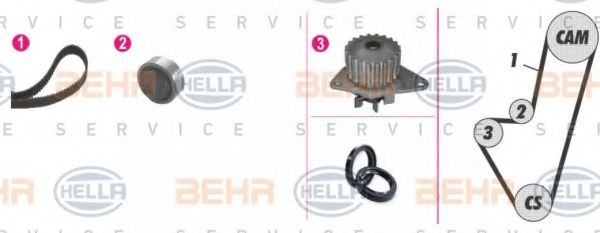HELLA 8MP 376 800-811 Комплект ремня ГРМ для PEUGEOT 205 II (Пежо 205 2) HELLA 8MP 376 800-811 Комплект ремня ГРМ для PEUGEOT 205 II (Пежо 205 2)
