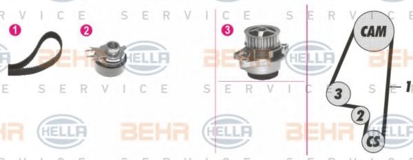 HELLA 8MP 376 800-891 Комплект ремня ГРМ для SEAT IBIZA III (Сеат Ибица 3) HELLA 8MP 376 800-891 Комплект ремня ГРМ для SEAT IBIZA III (Сеат Ибица 3)