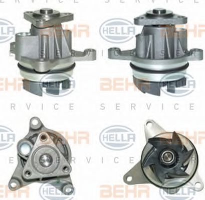 HELLA 8MP 376 801-591 Водяной насос для FORD FOCUS II (Форд Фокус 2) HELLA 8MP 376 801-591 Водяной насос для FORD FOCUS II (Форд Фокус 2)