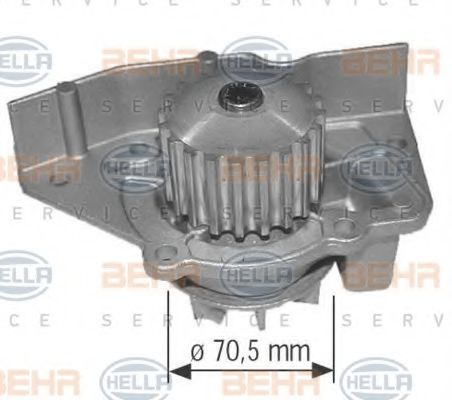 HELLA 8MP 376 801-624 Водяной насос для CITROËN RELAY (CитроËн Рэлаъ) HELLA 8MP 376 801-624 Водяной насос для CITROËN RELAY (CитроËн Рэлаъ)