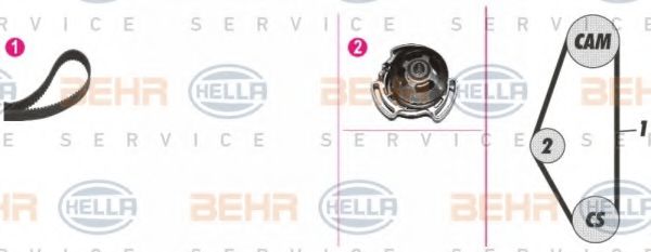 HELLA 8MP 376 801-821 Комплект ремня ГРМ для VOLKSWAGEN CORSAR (Фольксваген Cорсар) HELLA 8MP 376 801-821 Комплект ремня ГРМ для VOLKSWAGEN CORSAR (Фольксваген Cорсар)