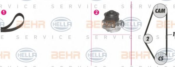 HELLA 8MP 376 802-811 Комплект ремня ГРМ для SEAT (Сеат) HELLA 8MP 376 802-811 Комплект ремня ГРМ для SEAT (Сеат)