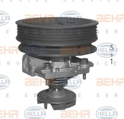 HELLA 8MP 376 803-234 Водяной насос для FIAT TEMPRA (Фиат Тэмпра) HELLA 8MP 376 803-234 Водяной насос для FIAT TEMPRA (Фиат Тэмпра)