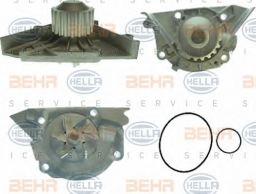 HELLA 8MP 376 808-061 Водяной насос для PEUGEOT 407 (Пежо 407) HELLA 8MP 376 808-061 Водяной насос для PEUGEOT 407 (Пежо 407)