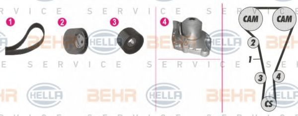HELLA 8MP 376 812-851 Комплект ремня ГРМ для RENAULT ESPACE IV (Рено Эспейс 4) HELLA 8MP 376 812-851 Комплект ремня ГРМ для RENAULT ESPACE IV (Рено Эспейс 4)