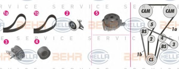 HELLA 8MP 376 813-801 Комплект ремня ГРМ для ALFA ROMEO 156 (Альфа ромео 156) HELLA 8MP 376 813-801 Комплект ремня ГРМ для ALFA ROMEO 156 (Альфа ромео 156)