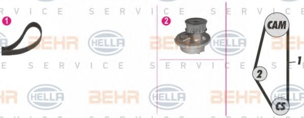 HELLA 8MP 376 814-891 Комплект ремня ГРМ для OPEL CORSA A (Опель Cорса а) HELLA 8MP 376 814-891 Комплект ремня ГРМ для OPEL CORSA A (Опель Cорса а)