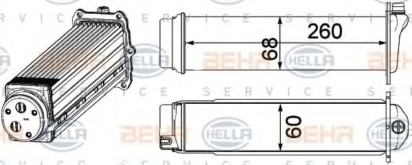 HELLA 8ML 376 924-101 Интеркулер для AUDI A6 (Ауди А6) HELLA 8ML 376 924-101 Интеркулер для AUDI A6 (Ауди А6)