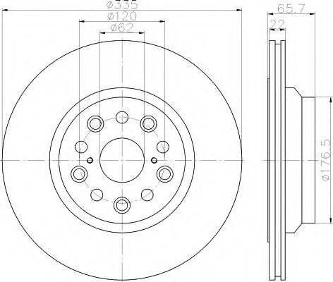 HELLA 8DD 355 116-931 Тормозной диск для LEXUS (Лексус) HELLA 8DD 355 116-931 Тормозной диск для LEXUS (Лексус)