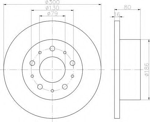 HELLA 8DD 355 113-731 Тормозной диск для FIAT (Фиат) HELLA 8DD 355 113-731 Тормозной диск для FIAT (Фиат)