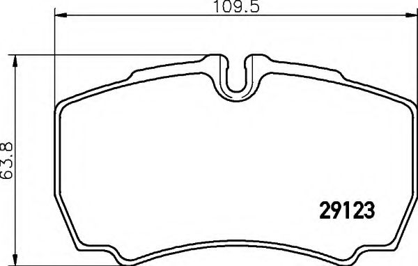 HELLA 8DB 355 005-381 Тормозные колодки для IVECO DAILY LINE (Ивеко Даилъ линэ) HELLA 8DB 355 005-381 Тормозные колодки для IVECO DAILY LINE (Ивеко Даилъ линэ)