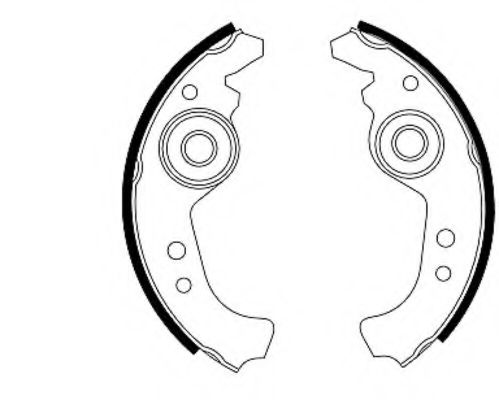 HELLA 8DB 355 000-091 Тормозные колодоки для FIAT STRADA II (Фиат Страда 2) HELLA 8DB 355 000-091 Тормозные колодоки для FIAT STRADA II (Фиат Страда 2)