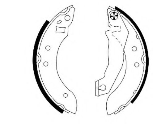HELLA 8DB 355 000-131 Тормозные колодоки для FORD ORION II (Форд Орион 2) HELLA 8DB 355 000-131 Тормозные колодоки для FORD ORION II (Форд Орион 2)