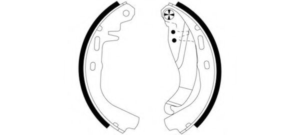 HELLA 8DB 355 000-191 Тормозные колодоки 