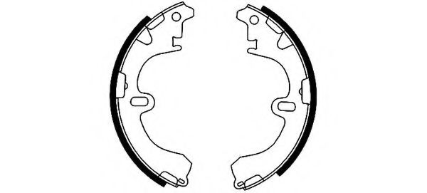HELLA 8DB 355 000-241 Тормозные колодоки 