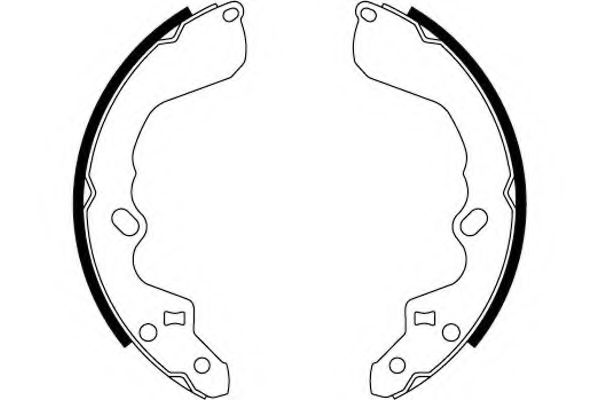 HELLA 8DB 355 000-511 Тормозные колодоки для KIA CREDOS (Киа Cрэдос) HELLA 8DB 355 000-511 Тормозные колодоки для KIA CREDOS (Киа Cрэдос)