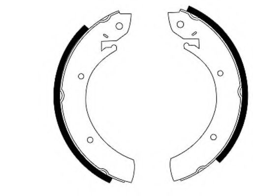 HELLA 8DB 355 000-551 Тормозные колодоки для RENAULT MASTER I (Рено Мастэр и) HELLA 8DB 355 000-551 Тормозные колодоки для RENAULT MASTER I (Рено Мастэр и)