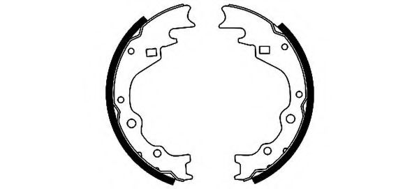 HELLA 8DB 355 000-921 Тормозные колодоки для MAZDA (Мазда) HELLA 8DB 355 000-921 Тормозные колодоки для MAZDA (Мазда)