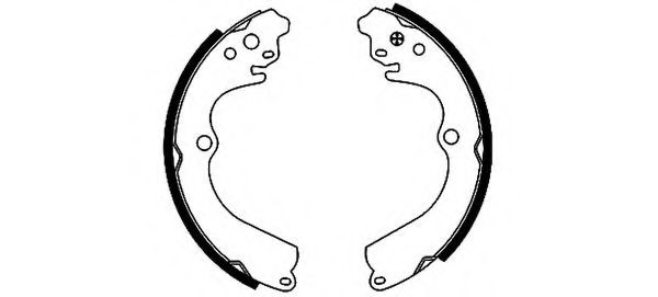 HELLA 8DB 355 001-221 Тормозные колодоки для SUBARU (Субару) HELLA 8DB 355 001-221 Тормозные колодоки для SUBARU (Субару)