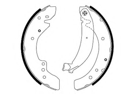 HELLA 8DB 355 001-591 Тормозные колодоки для FIAT (Фиат) HELLA 8DB 355 001-591 Тормозные колодоки для FIAT (Фиат)