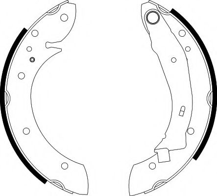 HELLA 8DB 355 001-721 Тормозные колодоки для PEUGEOT GRAND RAID (Пежо Гранд раид) HELLA 8DB 355 001-721 Тормозные колодоки для PEUGEOT GRAND RAID (Пежо Гранд раид)