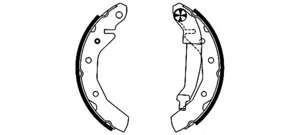 HELLA 8DB 355 001-741 Тормозные колодоки для DAEWOO MATIZ (Дэу Матиз) HELLA 8DB 355 001-741 Тормозные колодоки для DAEWOO MATIZ (Дэу Матиз)
