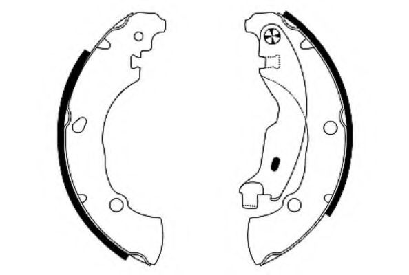 HELLA 8DB 355 001-851 Тормозные колодоки для FIAT (Фиат) HELLA 8DB 355 001-851 Тормозные колодоки для FIAT (Фиат)