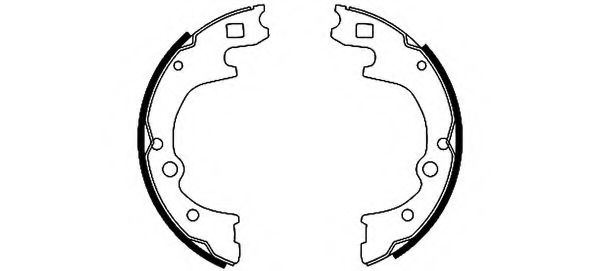 HELLA 8DB 355 002-111 Тормозные колодоки для KIA BONGO (Киа Бонго) HELLA 8DB 355 002-111 Тормозные колодоки для KIA BONGO (Киа Бонго)