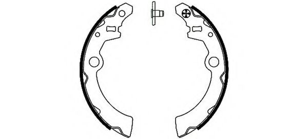 HELLA 8DB 355 002-171 Тормозные колодоки для SUBARU (Субару) HELLA 8DB 355 002-171 Тормозные колодоки для SUBARU (Субару)