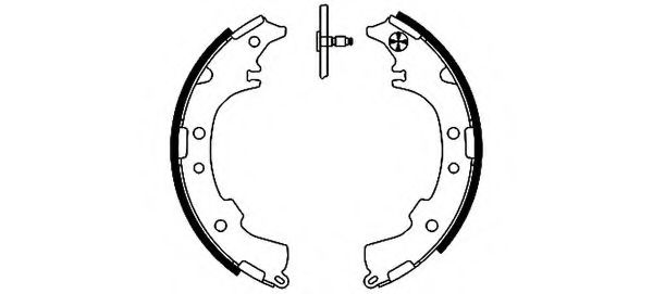 HELLA 8DB 355 002-191 Тормозные колодоки для TOYOTA-FAW (Тойота/тоета-фав) HELLA 8DB 355 002-191 Тормозные колодоки для TOYOTA-FAW (Тойота/тоета-фав)