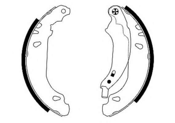 HELLA 8DB 355 002-261 Тормозные колодоки для DACIA SANDERO (Дача Сандэро) HELLA 8DB 355 002-261 Тормозные колодоки для DACIA SANDERO (Дача Сандэро)