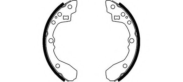 HELLA 8DB 355 002-331 Тормозные колодоки для KIA CERATO (Киа Cэрато) HELLA 8DB 355 002-331 Тормозные колодоки для KIA CERATO (Киа Cэрато)