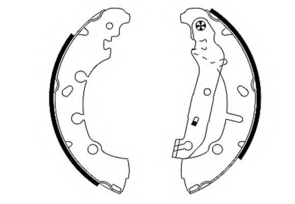 HELLA 8DB 355 002-411 Тормозные колодоки для FORD FUSION (Форд Фьюжн) HELLA 8DB 355 002-411 Тормозные колодоки для FORD FUSION (Форд Фьюжн)